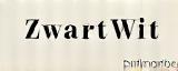 ZwartWit Interiors logo in sleek black and white styling