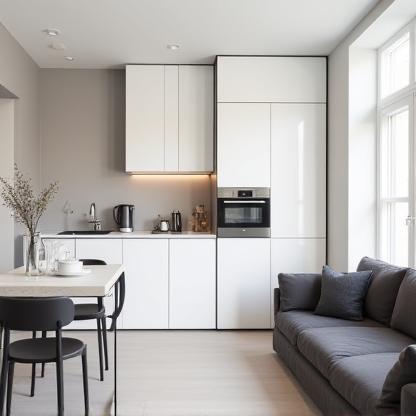 Klein stadsappartement interieur